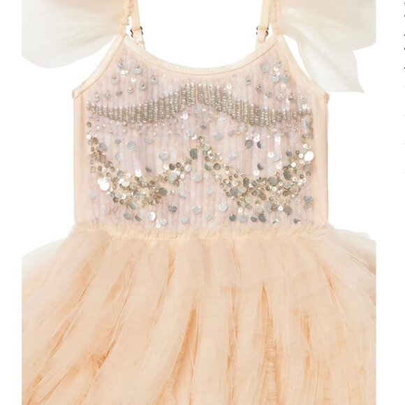 Tutu Du Monde Bebe Tutu Dress Cosmic Mother Of Pearl Party Portrait Wedding NWT - Picture 5 of 7